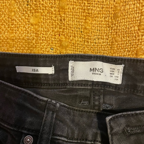 Black Mango Cropped Skinny Jeans - Picture 7 of 10